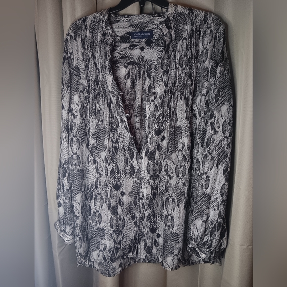 Snake Skin Print Button Up - Picture 1 of 3